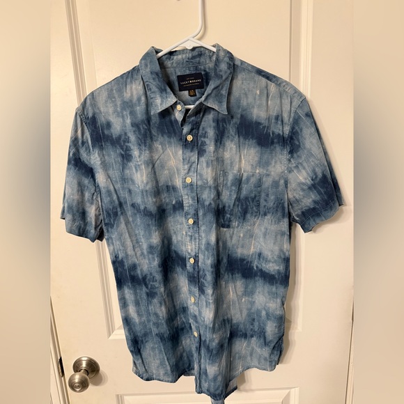 Lucky Brand Other - 🍀Lucky Brand Men's Casual Blue and White Shirt EUC Size Large
